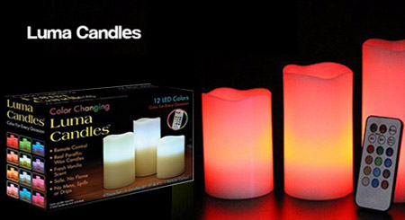 شمع ال ای دی 12 رنگ - Luma Candles