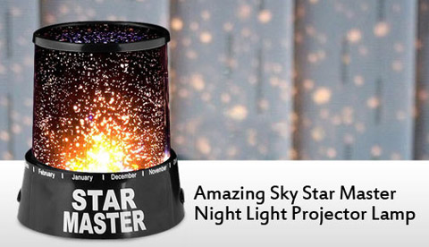 چراغ خواب موزيكال طرح ستاره Star Master